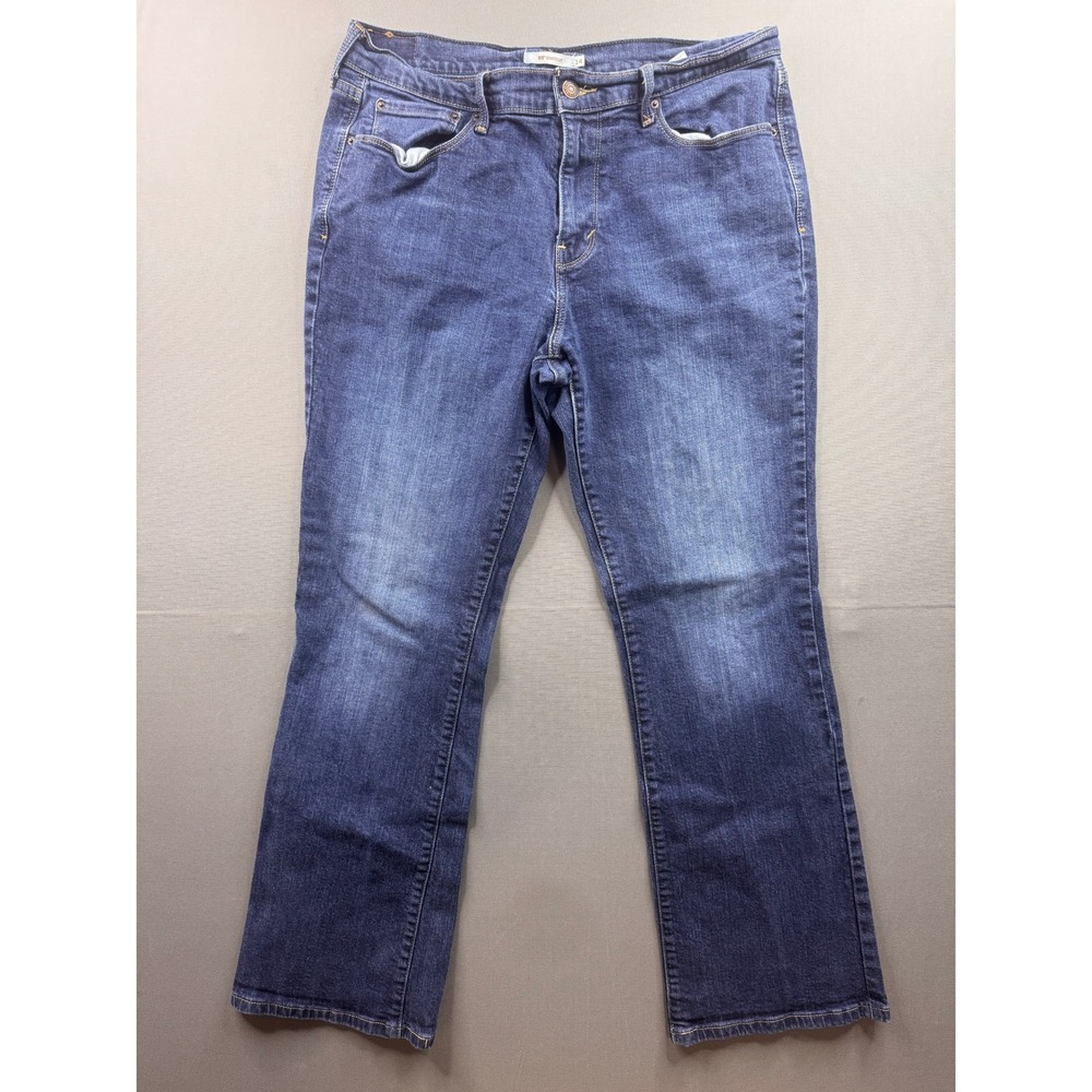 Levi's 515 Bootcut Jeans‎ Women Blue Mid Rise Stretch Denim Size 14M W32 L32
